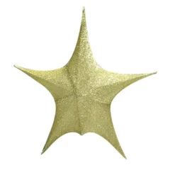 Pop-Up Tinsel Star Gold - 65cm
