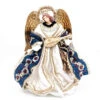 Ivory Blue Brocade Lace Standing Angel With Mandolin Halo - 25cm 1 Ivory Blue Brocade Lace Standing Angel With Mandolin Halo - 25cm -Christmas Decor Sales Store 20 03B ASD IVORY BLUE ANGEL WITH MANDOLIN 25CM WHITE 40952.1674251582