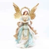 Blue Gold Standing Angel With Crown - 35cm -Christmas Decor Sales Store 21 02B ASF BLUE GOLD STANDING ANGEL WITH CROWN 35CM WHITE 02337.1674255046