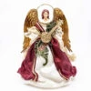 Ivory Burgundy Standing Angel With Mandolin Halo - 25cm 1 Ivory Burgundy Standing Angel With Mandolin Halo - 25cm -Christmas Decor Sales Store 21 P11 ASD IVORY BURGUNDY ANGEL WITH MANDOLIN 25CM WHITE 1 25171.1674390214