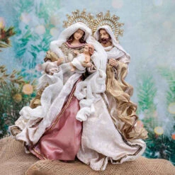 Rose Gold Holy Family Tree Topper (Margaux Collection) - 35cm 6 Rose Gold Holy Family Tree Topper (Margaux Collection) - 35cm -Christmas Decor Sales Store 22 05 XHFF ROSE GOLD HOLY FAMILY TREE TOPPER 35CM 54979.1674572079