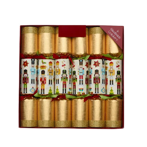 Gold Cream Traditional Nutcracker Crackers 3 Gold Cream Traditional Nutcracker Crackers