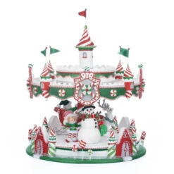 Katherines Peppermint Palace Carousel Cupcake Server - 51cm -Christmas Decor Sales Store 28 328043 PEPPERMINT PALACE CAROUSEL CUPCAKE SERVER 1200 2 57775.1690673108