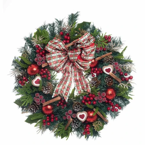 Katherines Season Greetings Wreath - 61cm 3 Katherines Season Greetings Wreath - 61cm