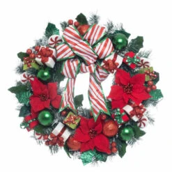 Katherines Peppermint Palace Wreath - 71cm
