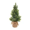Green Pine Burlap Jute Table Top Tree - 48cm -Christmas Decor Sales Store 33009702GR GREEN PINE BURLAP JUTE TABLE TOP TREE 34986.1665403535