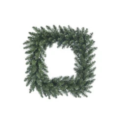 Square Green Memphis Spruce Wreath - 58cm