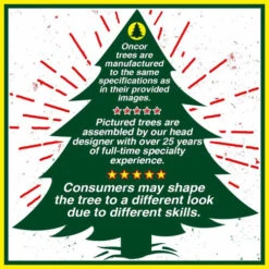 4FT Green Fir Christmas Tree - 120cm -Christmas Decor Sales Store 40040 ONCOR TREES CHRISTAL TREE FIR TREE 63314.1693372291