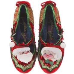 Irregular Choice - Claus Smores Heel (Size 42) 10 Irregular Choice - Claus Smores Heel (Size 42) -Christmas Decor Sales Store 4136 102B Claus Smores Heel Glitter Sequin Metallic Trims 00157.1668424634