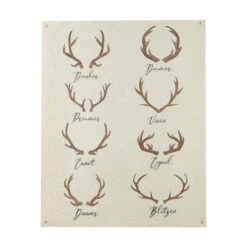 Reindeer Antler Paper Tapestry - 81cm