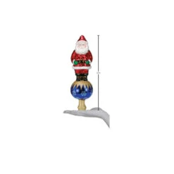 Santa Tree Top Glass Ornament - 30cm -Christmas Decor Sales Store 50002OW Santa Tree Top Glass Ornament 30cm 1 06843.1684889396