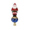 Santa Tree Top Glass Ornament - 30cm 1 Santa Tree Top Glass Ornament - 30cm -Christmas Decor Sales Store 50002OW Santa Tree Top Glass Ornament 30cm 15432.1684889490