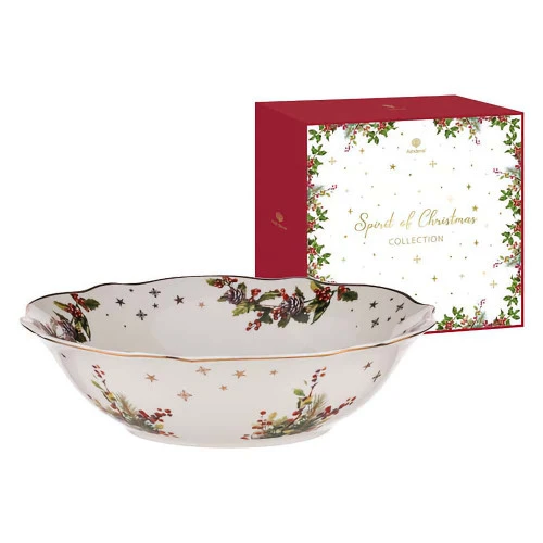 Ladelle Ashdene Spirit Of Christmas Serving Bowl 3 Ladelle Ashdene Spirit Of Christmas Serving Bowl