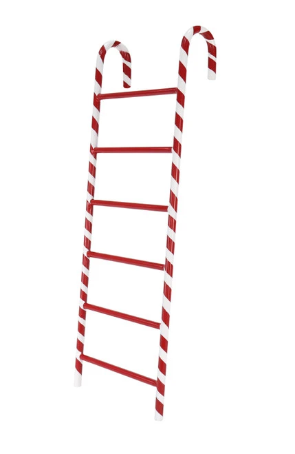 Metal Candy Cane Ladder - 60cm 3 Metal Candy Cane Ladder - 60cm