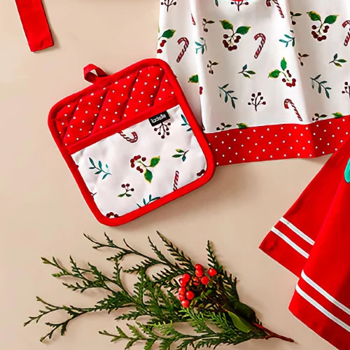 Joyful Christmas Pot Holder Set 4 Joyful Christmas Pot Holder Set - Image 2