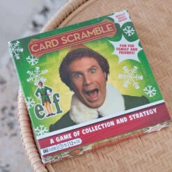 Elf The Movie Card Scramble Board Game -Christmas Decor Sales Store BG 97504 ELF MOVIE CARD SCRABBLE BOARD GAME FRONT 13036.1684825502