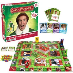 Elf The Movie Card Scramble Board Game -Christmas Decor Sales Store BG 97504 ELF THE MOVIE CARD SCRAMBLE BOARD GAME 2 04527.1652485772