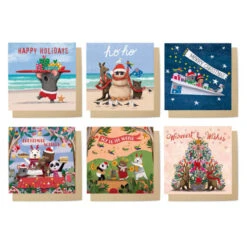 Christmas Cuties Card Set (Pack Of 6)