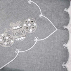 Easter Egg Table Runner - 174cm 9 Easter Egg Table Runner - 174cm -Christmas Decor Sales Store CS035M GREY EGG TABLE RUNNER d 78393.1680075452