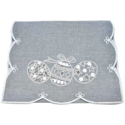 Easter Egg Table Runner - 174cm 11 Easter Egg Table Runner - 174cm -Christmas Decor Sales Store CS035M GREY EGG TABLE RUNNER 33577.1685781228