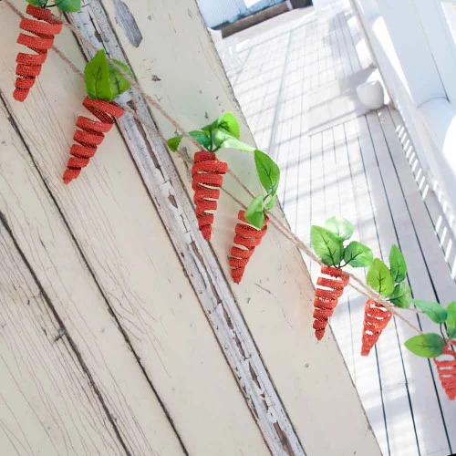 Orange Easter Carrot Garland - 150cm 5 Orange Easter Carrot Garland - 150cm - Image 3