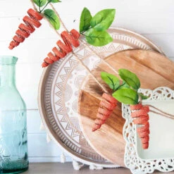 Orange Easter Carrot Garland - 150cm 9 Orange Easter Carrot Garland - 150cm -Christmas Decor Sales Store ET22C073 ORANGE CARROT GARLAND 150CM 86318.1684285860