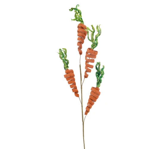 Orange Green Easter Carrot Spray - 70cm 3 Orange Green Easter Carrot Spray - 70cm