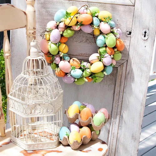 Pastel Easter Eggs Wreath - 35cm 7 Pastel Easter Eggs Wreath - 35cm - Image 5