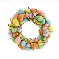 Pastel Easter Eggs Wreath - 35cm