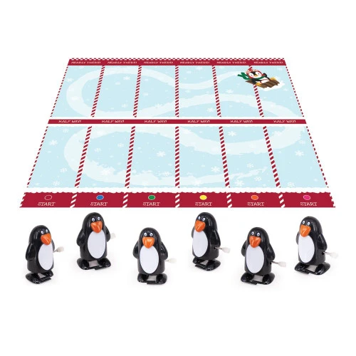 Penguin Racing Game Christmas Game (Pack Of 6) - 30cm - Image 3