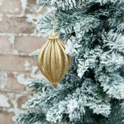 6FT Slim Flocked Pine Christmas Tree -Christmas Decor Sales Store JIN 18053 CHRISTMAS TREE SLIM FLOCKED FOLIAGE 77644.1696477670