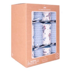 Blue White Hygge Christmas Crackers (Pack Of 12) - 30cm