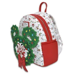 Loungefly Mickey Mouse Holiday Wreath Mini Backpack - 69cm -Christmas Decor Sales Store LOUWDBK2753 LOUNGEFLY MICKEY MOUSE HOLIDAY WREATH MINI BACKPACK 1200 2 34440.1691372975