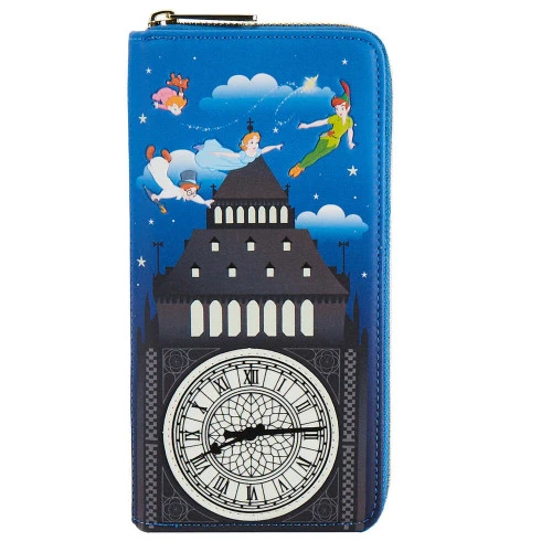 Loungefly Peter Pan Glow Clock Zip Purse - 20cm 3 Loungefly Peter Pan Glow Clock Zip Purse - 20cm