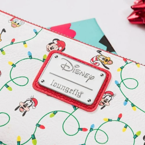 Loungefly Mickey Mouse Holiday Wreath Purse - 20cm - Image 3