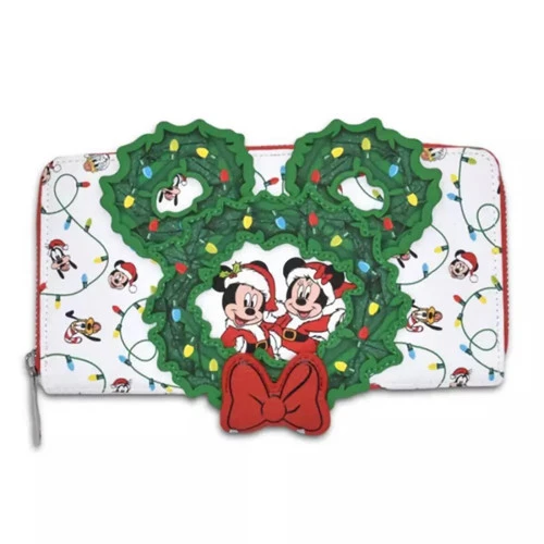 Loungefly Mickey Mouse Holiday Wreath Purse - 20cm