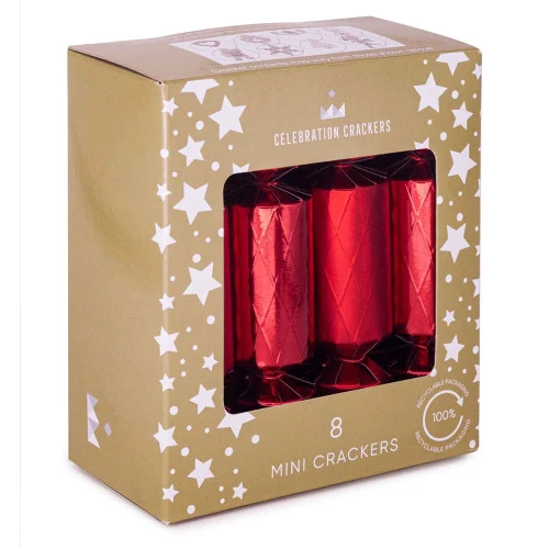 Red Diamond Mini Christmas Cracker (Pack Of 8) - 14cm 3 Red Diamond Mini Christmas Cracker (Pack Of 8) - 14cm