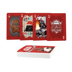 Star Wars Christmas Holiday Playing Cards - 9cm -Christmas Decor Sales Store PC 52667 STAR WARS CHRISTMAS HOLIDAY PLAYING CARDS 3 67125.1651584337