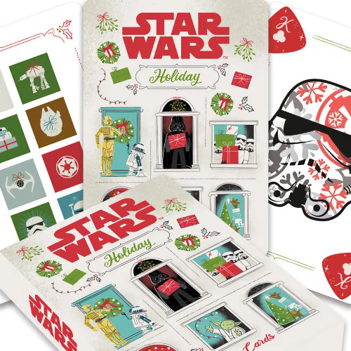 Star Wars Christmas Holiday Fun Playing Cards 4 Star Wars Christmas Holiday Fun Playing Cards - Image 2