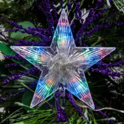 Multicolour Connectable Star Tree Topper With 20 LED - 17cm -Christmas Decor Sales Store SN STARM MULTICOLOUR CONNECTABLE STAR TREE TOPPER 41744.1684983354