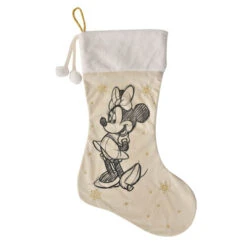 Minnie Mouse White Christmas Stocking - 62cm