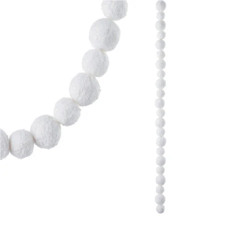 White Snowball Garland - 1.2m 3 White Snowball Garland - 1.2m
