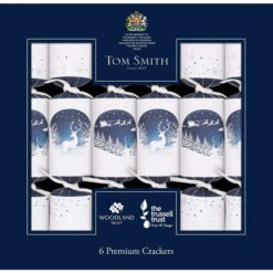 Silver Premium Crackers (Pack Of 6) - 35cm