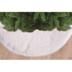 White Plush Tree Skirt - 120cm