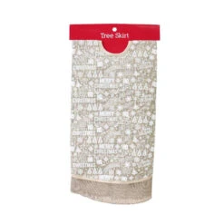 Natural Print Tree Skirt (3 Styles) - 100cm -Christmas Decor Sales Store XD2716 FESTIVE MERRY CHRISTMAS PRINT TREE SKIRT 3 Styles 100cm 31699.1692669763