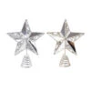 Mirror Star Tree Topper (2 Styles) - 20cm -Christmas Decor Sales Store XD2962 MIRROR STAR TREE TOPPER Champagne Silver 20cm 58854.1692678055