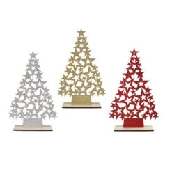Glitter Stars Table Tree (3 Styles) - 37cm