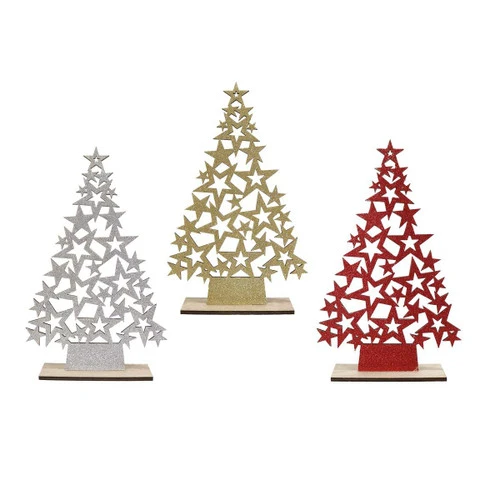 Glitter Stars Table Tree (3 Styles) - 37cm 3 Glitter Stars Table Tree (3 Styles) - 37cm