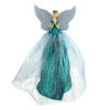 Teal Silver Cone Angel Tree Topper - 28cm -Christmas Decor Sales Store XFLOTEA TEAL SILVER CONE ANGEL TREE TOPPER 28cm 55654.1687922022