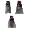 Day Of The Dead Veil Headband With Flower (3 Colours) 2 Day Of The Dead Veil Headband With Flower (3 Colours) -Christmas Decor Sales Store XH1945 DAY OF THE DEAD VEIL HEADBAND W FLOWER 68283.1677674346